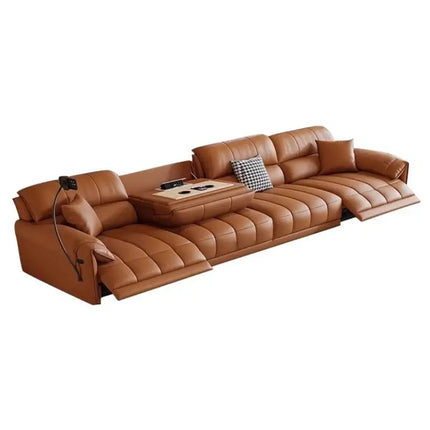 ChandelierDecor - Italian Genuine Leather Leather Loveseat – Reclining