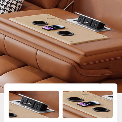 ChandelierDecor - Italian Genuine Leather Leather Loveseat – Reclining