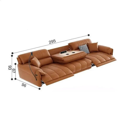ChandelierDecor - Italian Genuine Leather Leather Loveseat – Reclining