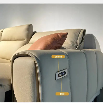 ChandelierDecor - Italian Leather Sectional Sofa – Reclining