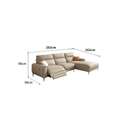 ChandelierDecor - Italian Leather Sectional Sofa – Reclining
