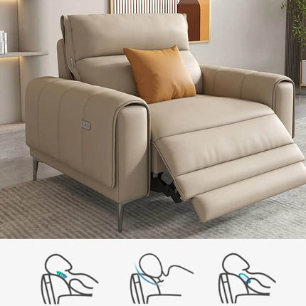 ChandelierDecor - Italian Leather Sectional Sofa – Reclining