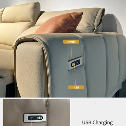 ChandelierDecor - Italian Leather Sectional Sofa – Reclining