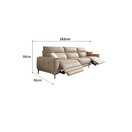 ChandelierDecor - Italian Leather Sectional Sofa – Reclining
