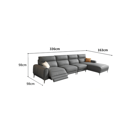 ChandelierDecor - Italian Leather Sectional Sofa – Reclining