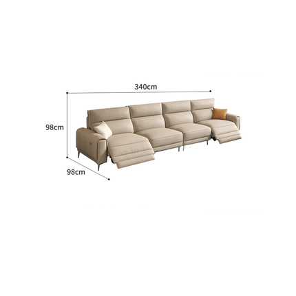 ChandelierDecor - Italian Leather Sectional Sofa – Reclining