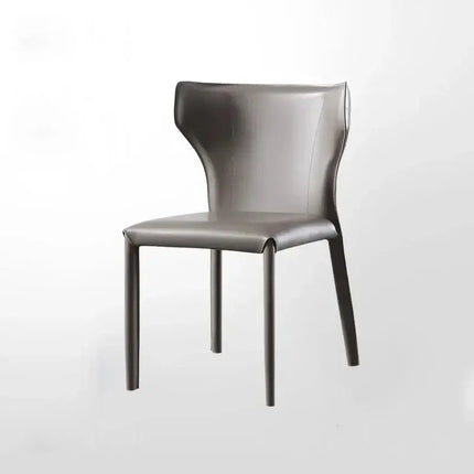 ChandelierDecor - Italian Minimalist Leather Dining Chair – Dining Room