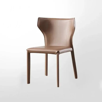 ChandelierDecor - Italian Minimalist Leather Dining Chair – Dining Room
