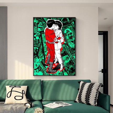 ChandelierDecor - Japan Wall Art Kaneda & Kei Kiss Canvas Wall Art
