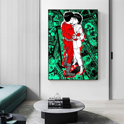ChandelierDecor - Japan Wall Art Kaneda & Kei Kiss Canvas Wall Art