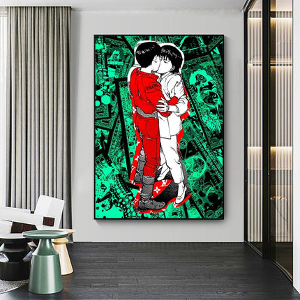 ChandelierDecor - Japan Wall Art Kaneda & Kei Kiss Canvas Wall Art