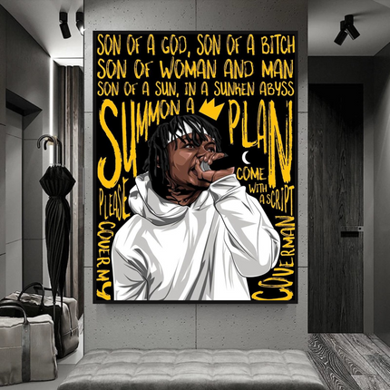 ChandelierDecor - Jid J.I.D Rapper Singer Canvas Wall Art