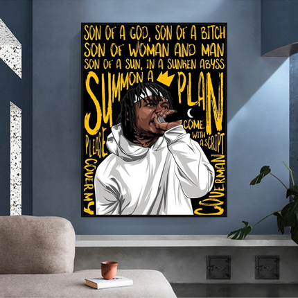 ChandelierDecor - Jid J.I.D Rapper Singer Canvas Wall Art