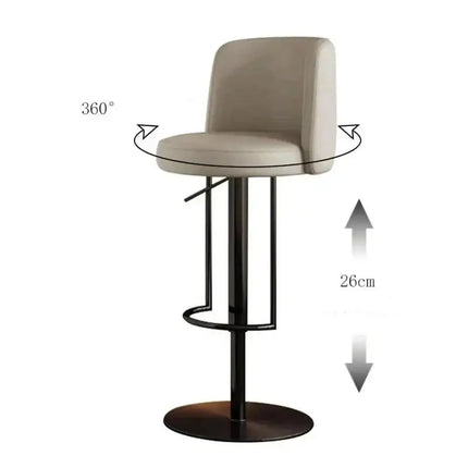 ChandelierDecor - Leather Bar Stool – Adjustable
