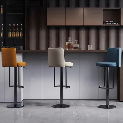 ChandelierDecor - Leather Bar Stool – Adjustable