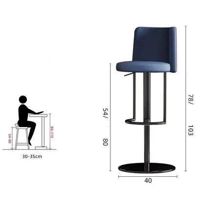 ChandelierDecor - Leather Bar Stool – Adjustable