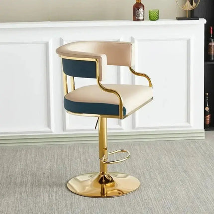 ChandelierDecor - Leather Bar Stool – Swivel, Adjustable • Kitchen