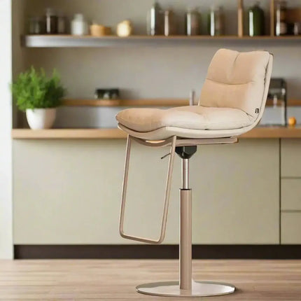 ChandelierDecor - Leather Bar Stool – Swivel, Adjustable