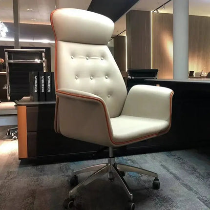 ChandelierDecor - Leather Recliner Chair – Reclining, Swivel, Adjustable • Office