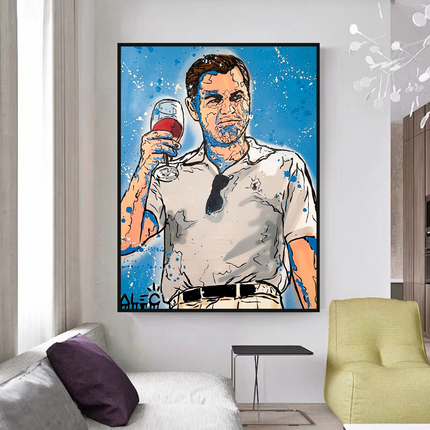 ChandelierDecor - Leonardo DiCaprio: Wolf of Wall Street Canvas Art