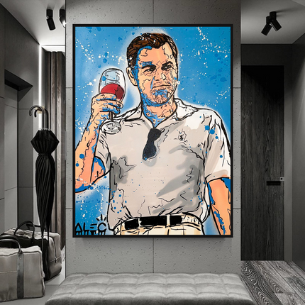 ChandelierDecor - Leonardo DiCaprio: Wolf of Wall Street Canvas Art