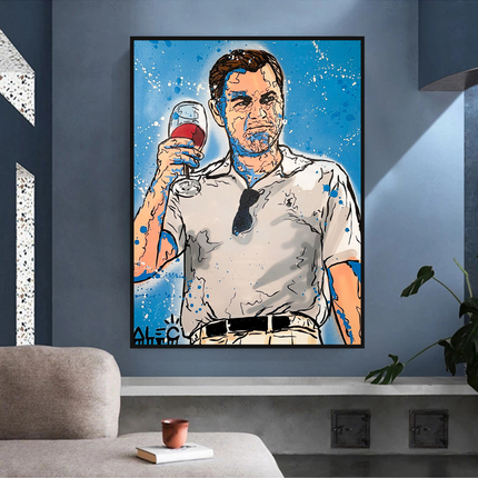 ChandelierDecor - Leonardo DiCaprio: Wolf of Wall Street Canvas Art