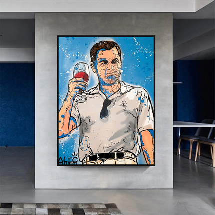 ChandelierDecor - Leonardo DiCaprio: Wolf of Wall Street Canvas Art