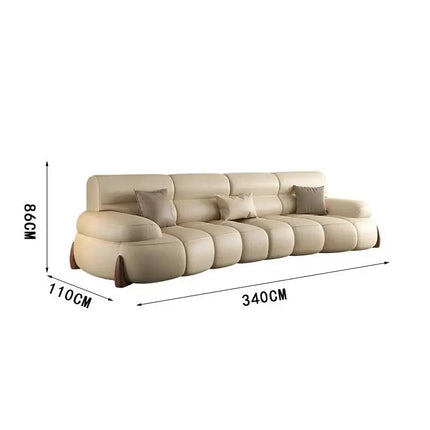 ChandelierDecor - Luxury Leather Sectional Sofa