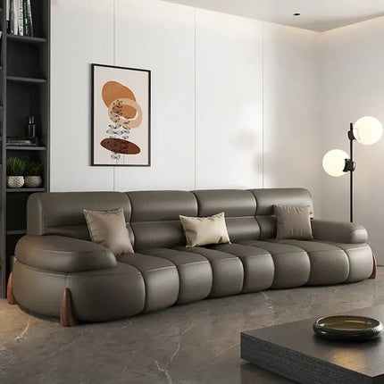 ChandelierDecor - Luxury Leather Sectional Sofa