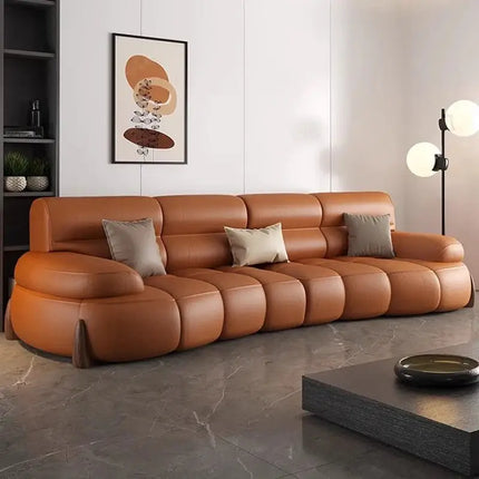 ChandelierDecor - Luxury Leather Sectional Sofa