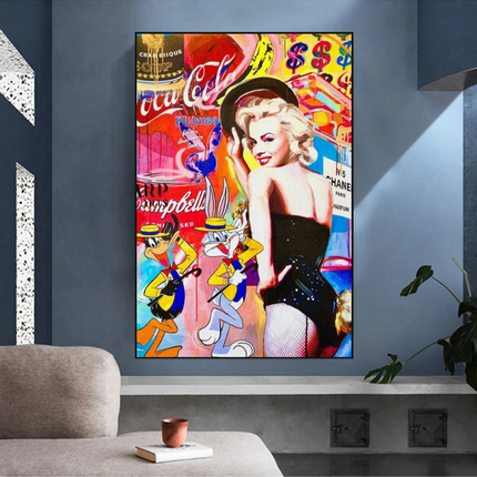 ChandelierDecor - Marilyn Dancer Wall Art: Bugs Bunny – Discover Memorable Art