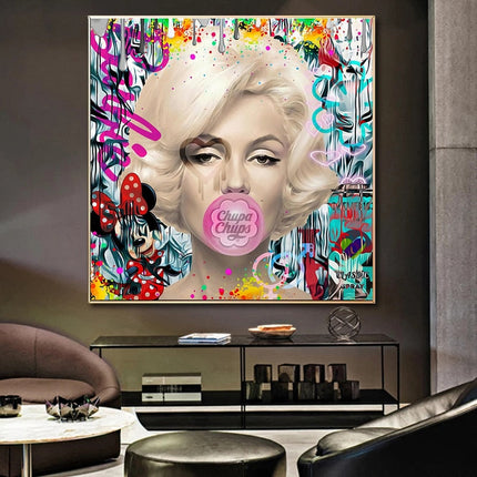 ChandelierDecor - Marilyn Monroe American Sweetheart Canvas Wall Art