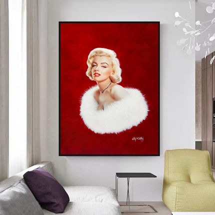 ChandelierDecor - Marilyn Monroe Canvas Poster - High-Quality Artprint