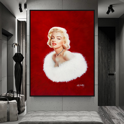 ChandelierDecor - Marilyn Monroe Canvas Poster - High-Quality Artprint