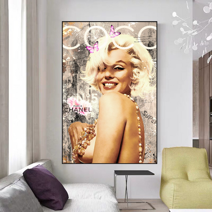 ChandelierDecor - Marilyn Monroe Canvas Wall Art: COCO Milano Masterpiece