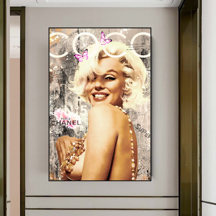 ChandelierDecor - Marilyn Monroe Canvas Wall Art: COCO Milano Masterpiece