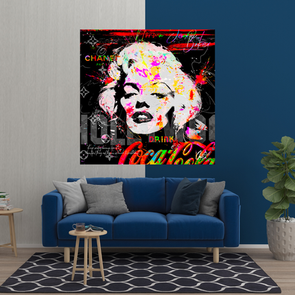 ChandelierDecor - Marilyn Monroe CocaCola Canvas Wall Art - Stunning