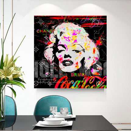 ChandelierDecor - Marilyn Monroe CocaCola Canvas Wall Art - Stunning
