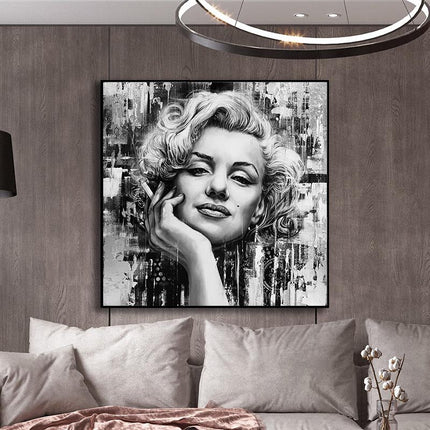 ChandelierDecor - Marilyn Monroe Iconic Art: Black and White Masterpieces