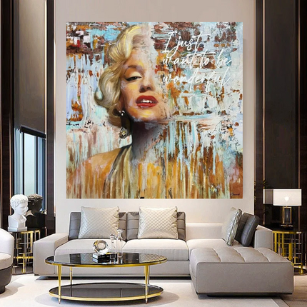 ChandelierDecor - Marilyn Monroe Legend Canvas Wall Art - Exquisite Home Dcor Piece
