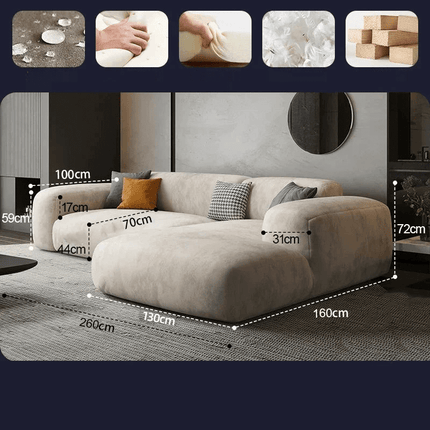 ChandelierDecor - Maximum Comfort Sofa – Lazy De Estar Wide Lounge