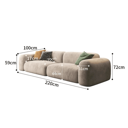 ChandelierDecor - Maximum Comfort Sofa – Lazy De Estar Wide Lounge