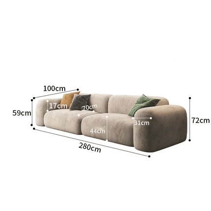 ChandelierDecor - Maximum Comfort Sofa – Lazy De Estar Wide Lounge