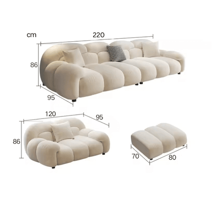 ChandelierDecor - Minimalist Luxury Sofa Set – Living Room