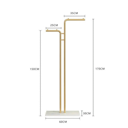 ChandelierDecor - Minimalistic Rod Clothes Coat Hanging Rail Rack