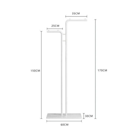 ChandelierDecor - Minimalistic Rod Clothes Coat Hanging Rail Rack