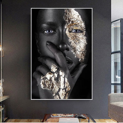 ChandelierDecor - Modern African Art Woman Canvas Wall Art