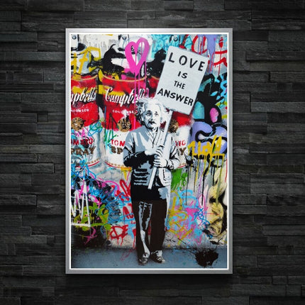 ChandelierDecor - Modern Banksy Art Canvas Posters - Abstract Portrait Print for Wall Decor