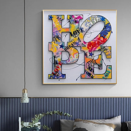 ChandelierDecor - Modern Graffiti Art Canvas Painting - Inspirational Home Decor