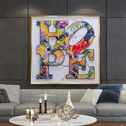 ChandelierDecor - Modern Graffiti Art Canvas Painting - Inspirational Home Decor
